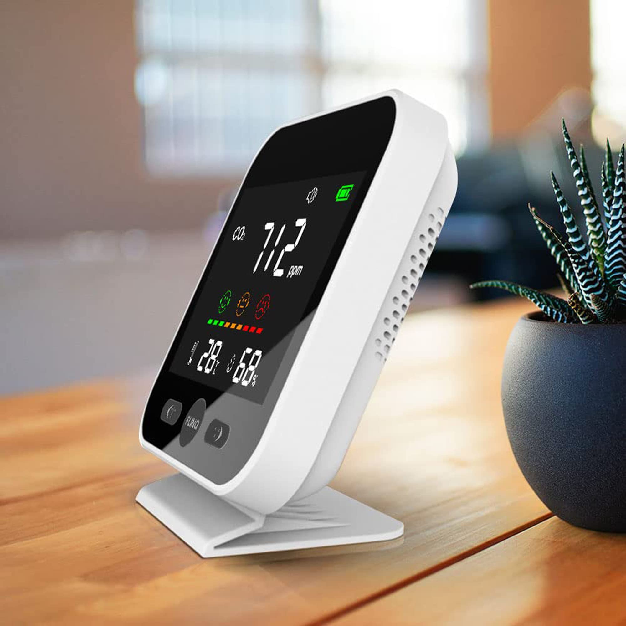 Levenhuk Wezzer Air MC40 CO2-Messgerät Farbdisplay Akku