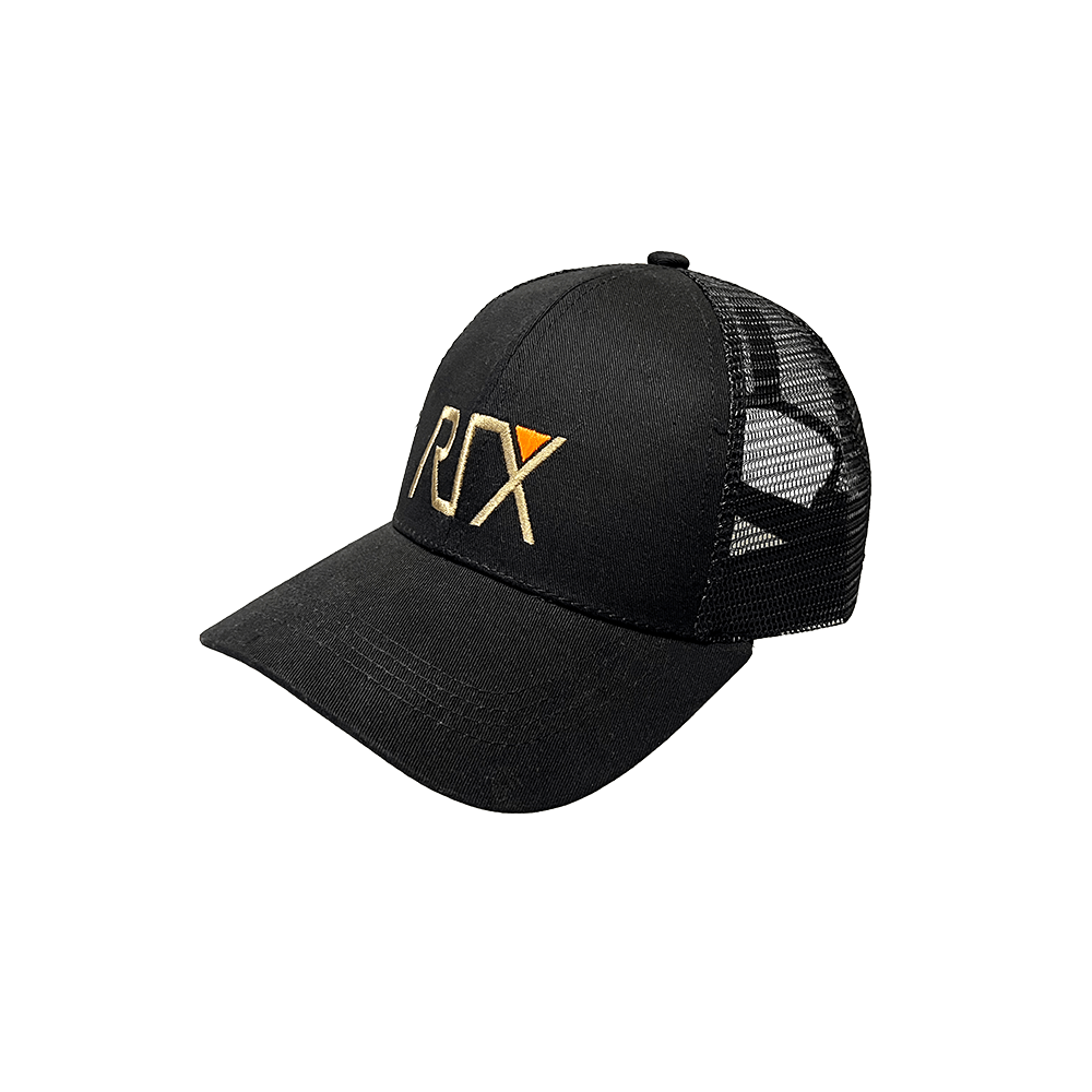 RIX Trucker Cap Mesh Snapback Schwarz