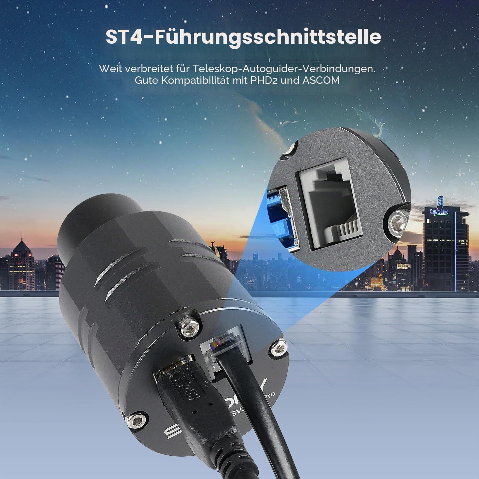 SVBONY SV305C Pro Astrokamera 1,25 Zoll IMX290 Guiding
