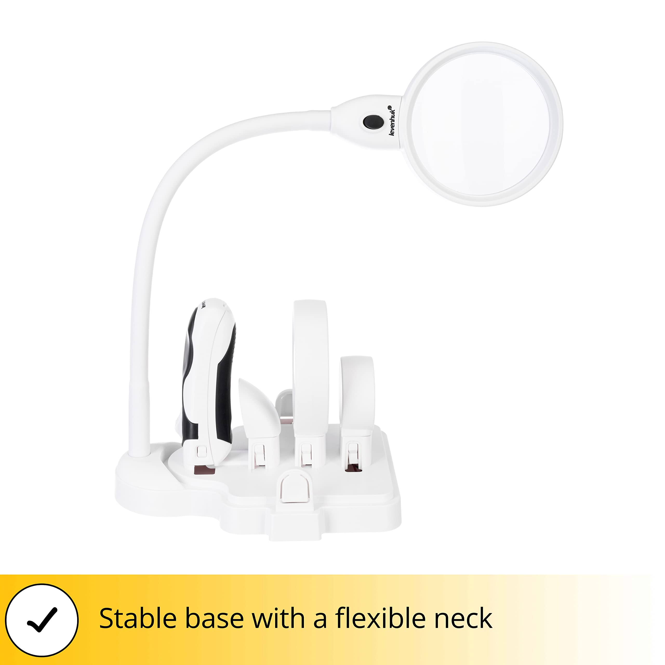 Levenhuk Zeno Multi ML15 Lupenset 2x/5x/16x LED weiß