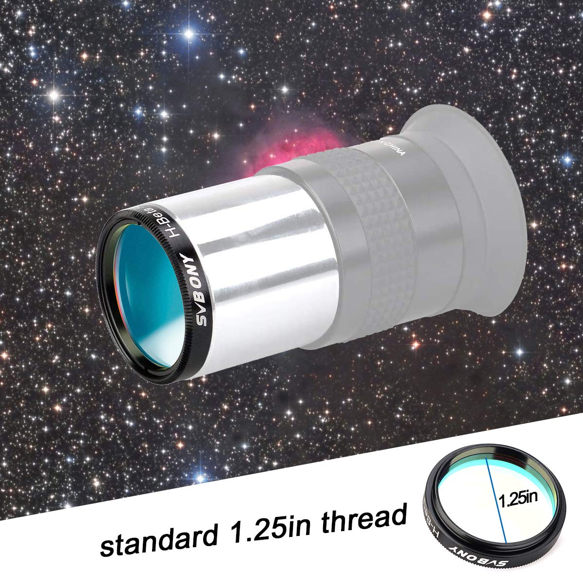 SVBONY SV132 H-Beta Filter 1,25" 25nm Nebelfilter