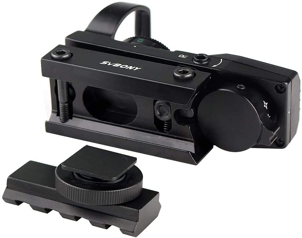 SVBONY Red Dot Visier 20/22mm Reflexvisier Metall 4 Absehen