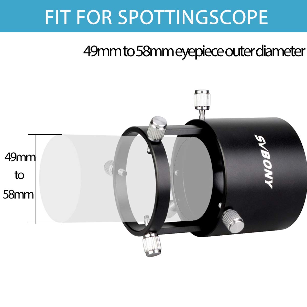 SVBONY SV123 Spektiv Kameraadapter T2 für Canon EOS