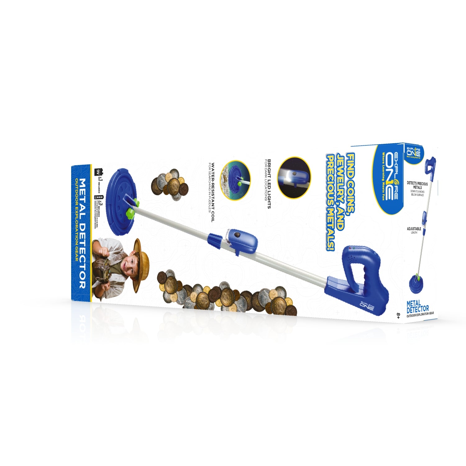 Explore One Jr. Metalldetektor Kinder mit LED-Licht
