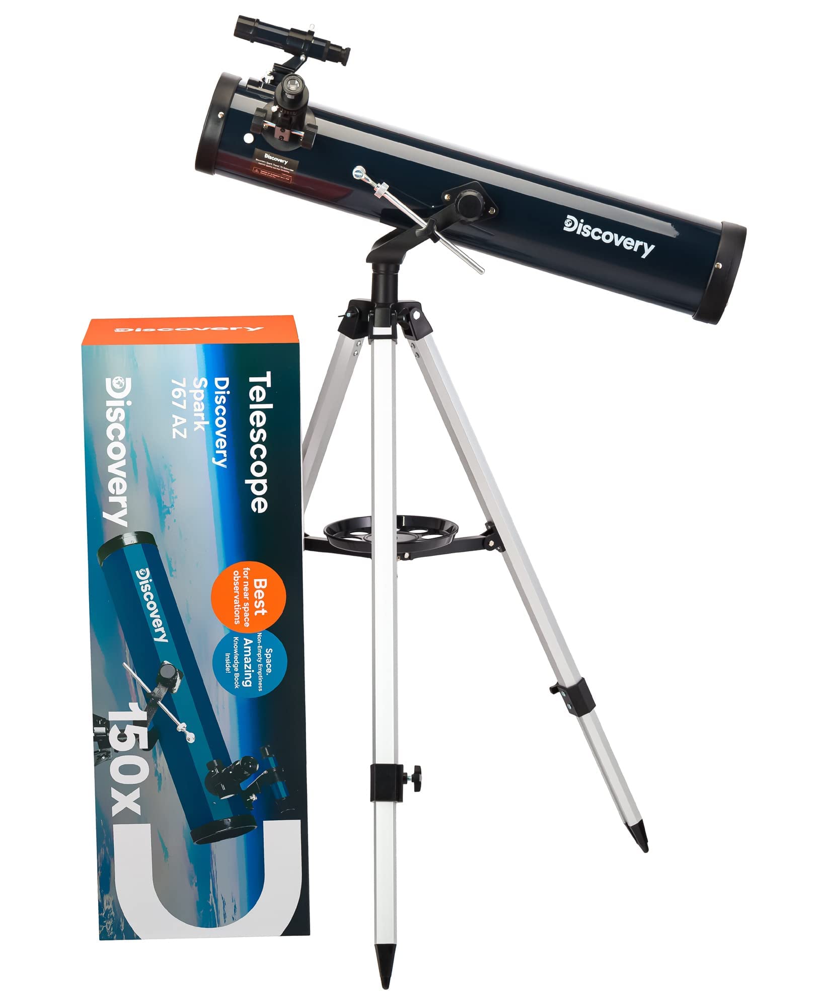Discovery Spark 767 AZ Teleskop mit Buch Englisch Newton