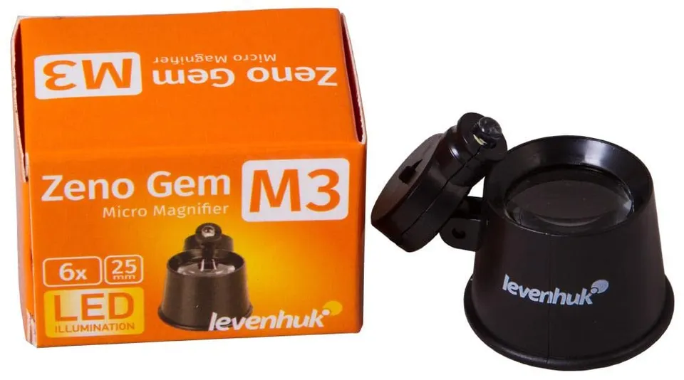 Levenhuk Zeno Gem M3 Taschenlupe LED 6x 25mm