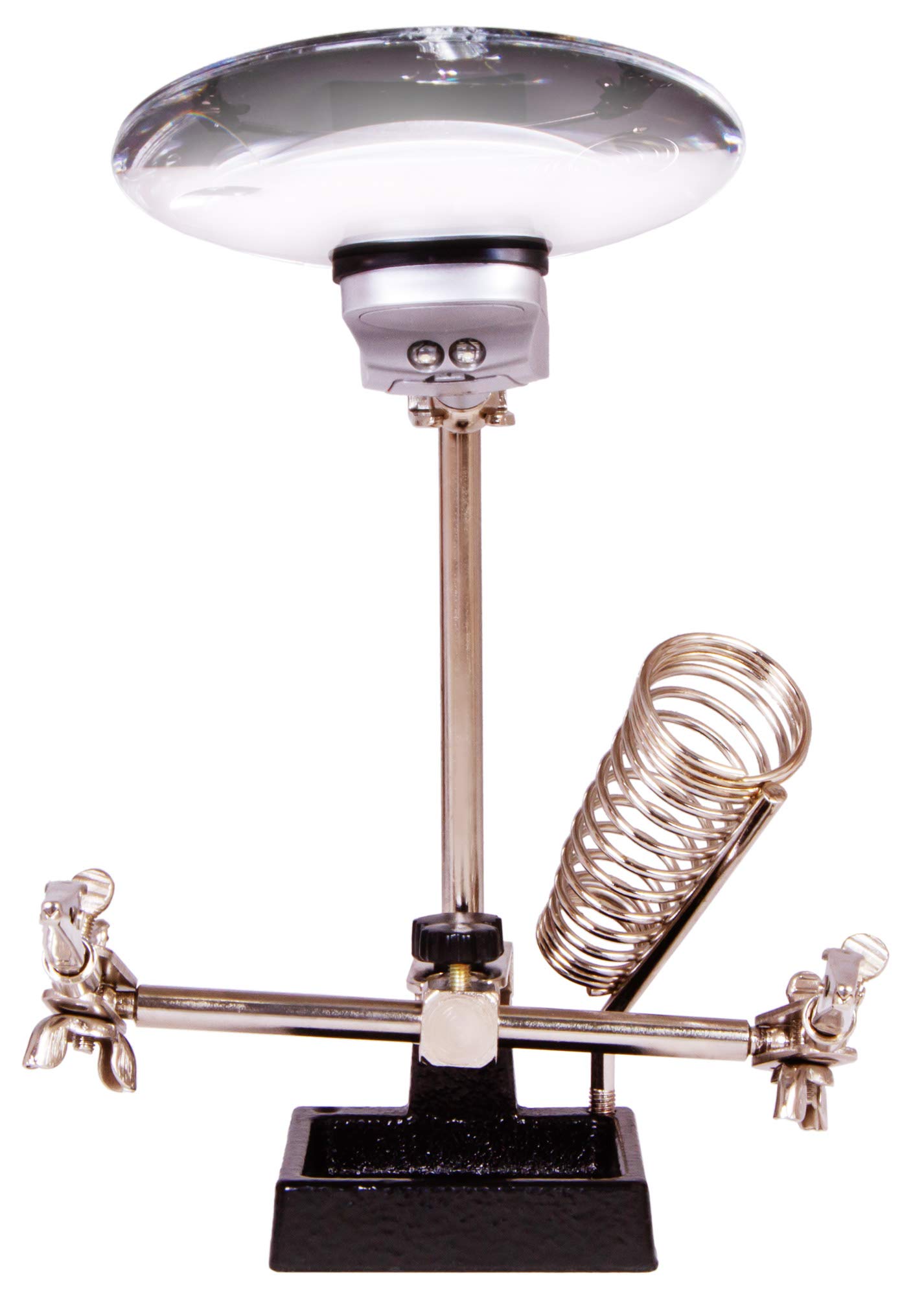 Levenhuk Zeno Refit ZF19 Lötlupe LED Dritte Hand 2x/6x