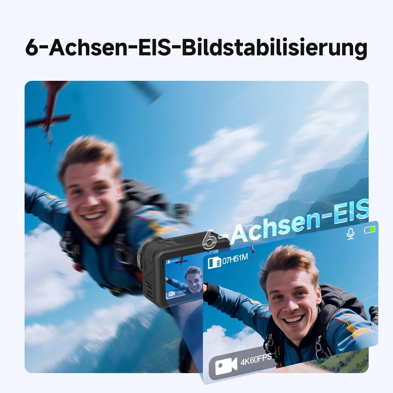 SVBONY SVGo3 4K Actioncam 128GB wasserdicht mit EIS