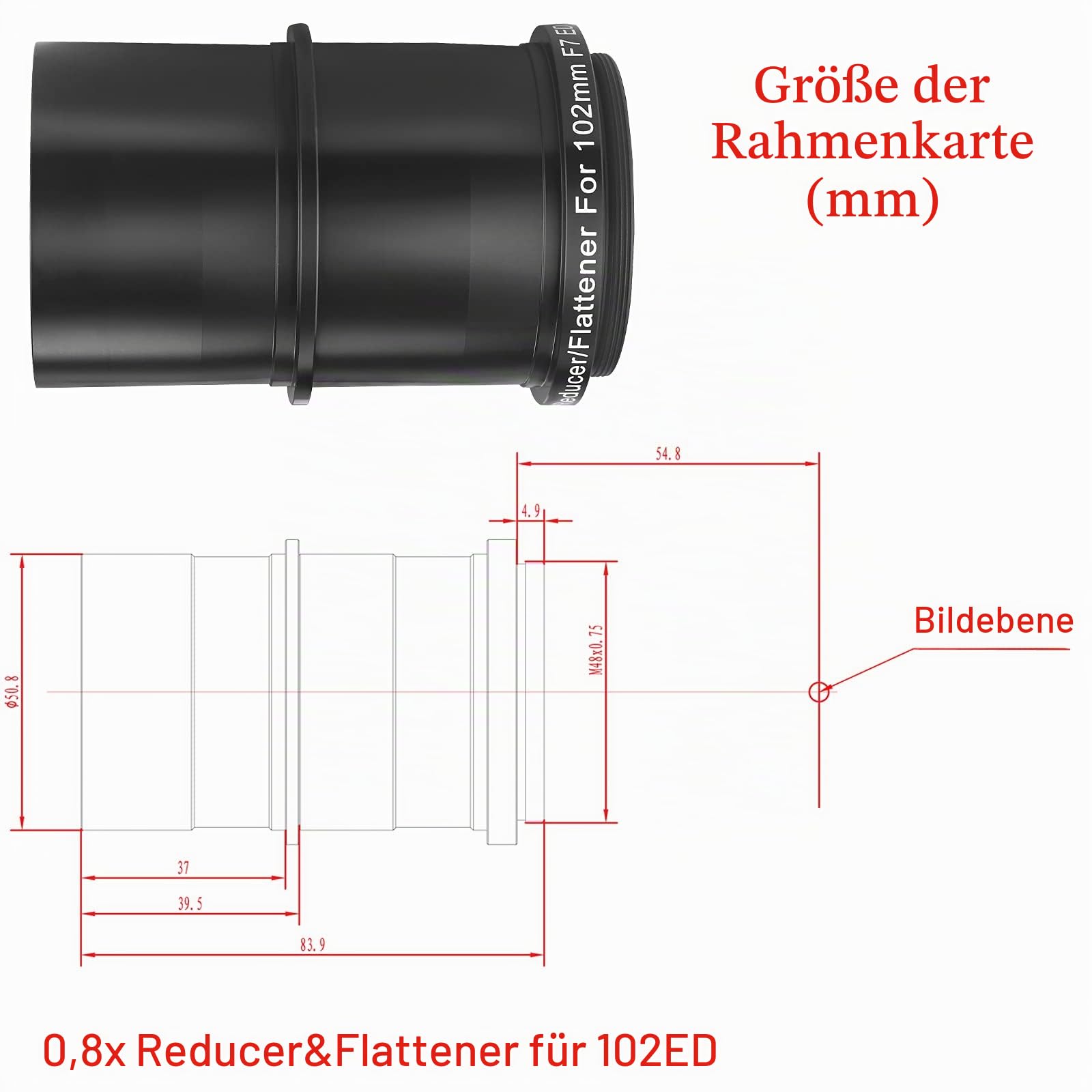 Svbony SV193 Reducer Flattener 2" 0,8x FMC M48