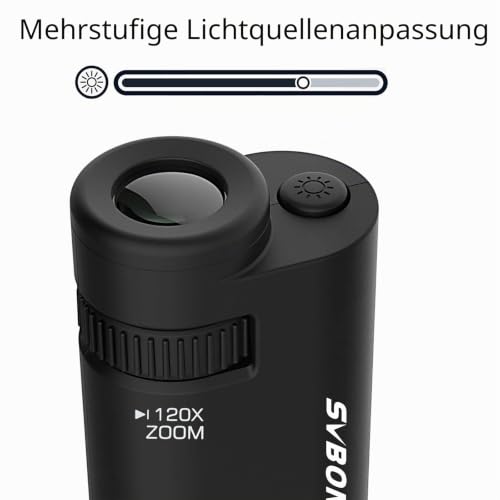 SVBONY SV603 Taschenmikroskop Mini für unterwegs
