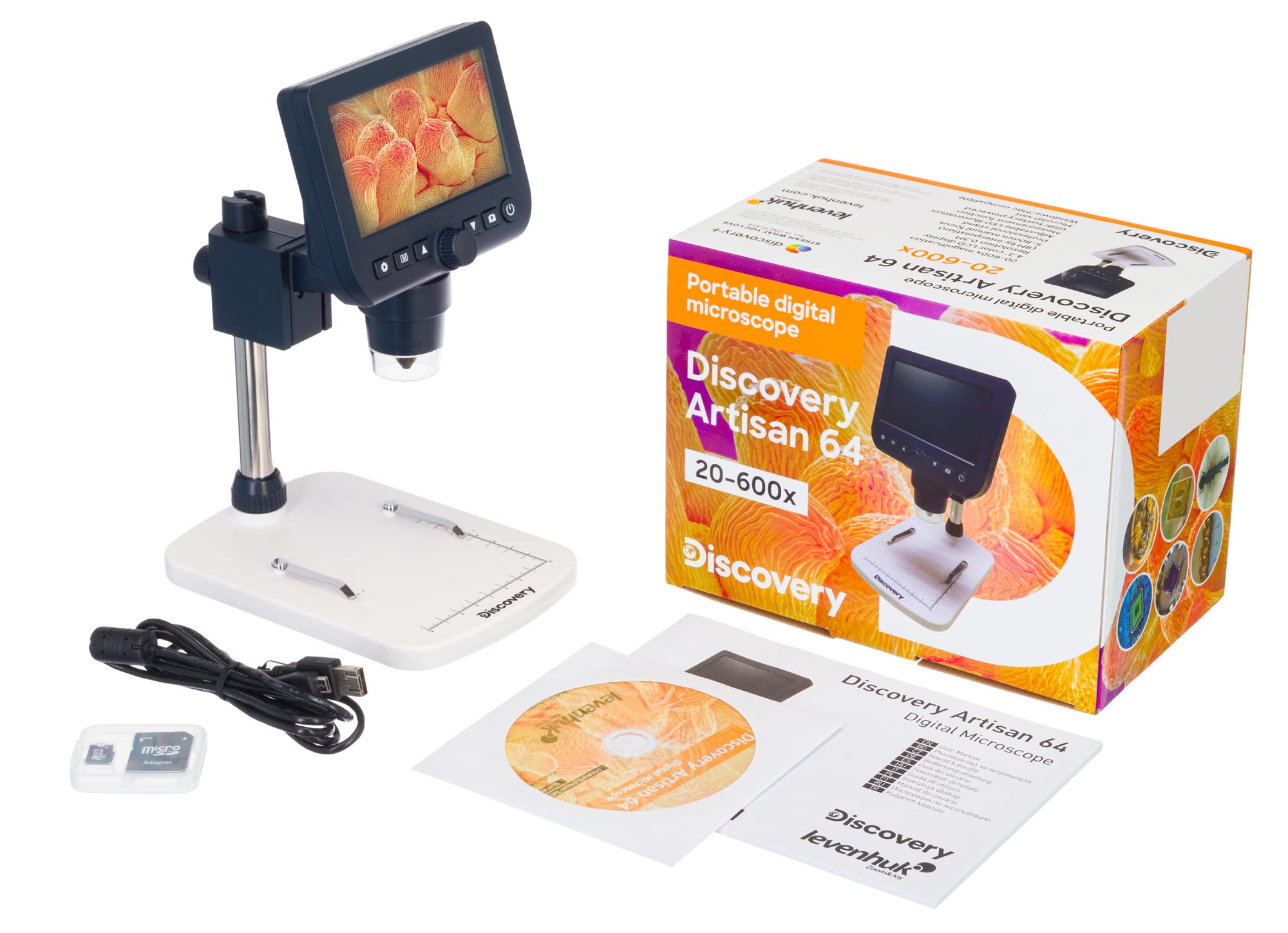 Discovery Artisan 64 Digitalmikroskop 20-300x Display