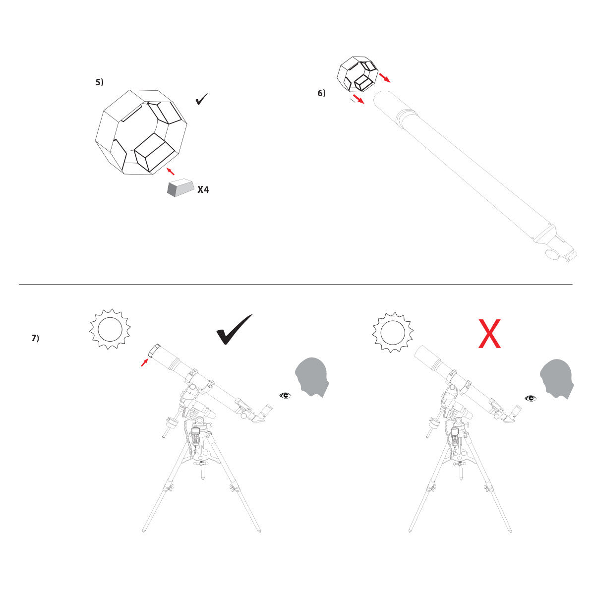 Explore Scientific Sun Catcher Sonnenfilter 150mm Solarlite Folie