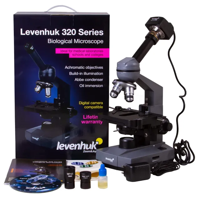 Levenhuk D320L Plus Mikroskop 40-1600x 3,1MP Kamera