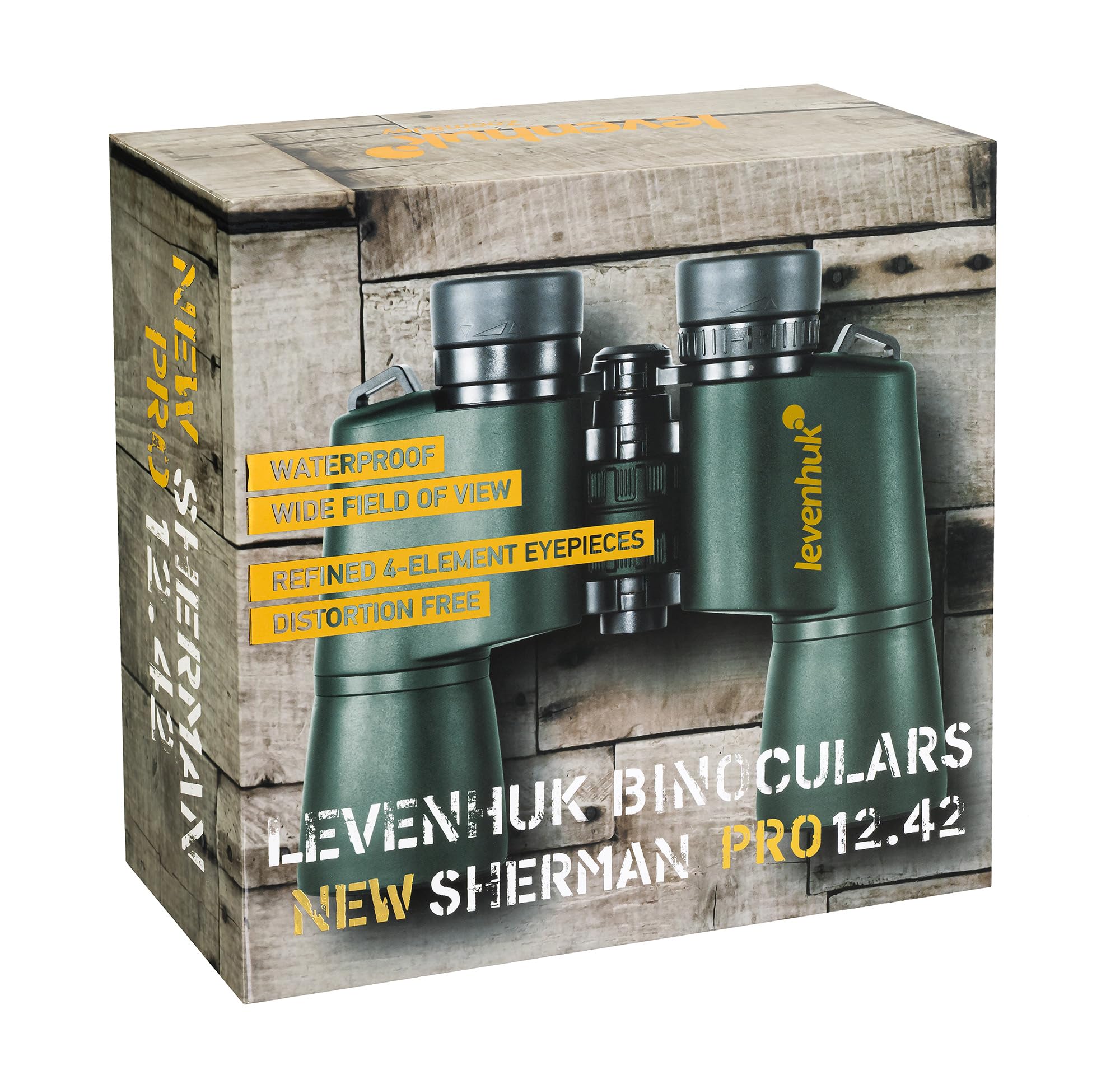 Levenhuk Sherman PRO 12x42 Fernglas Porro Bak-4 Stativ