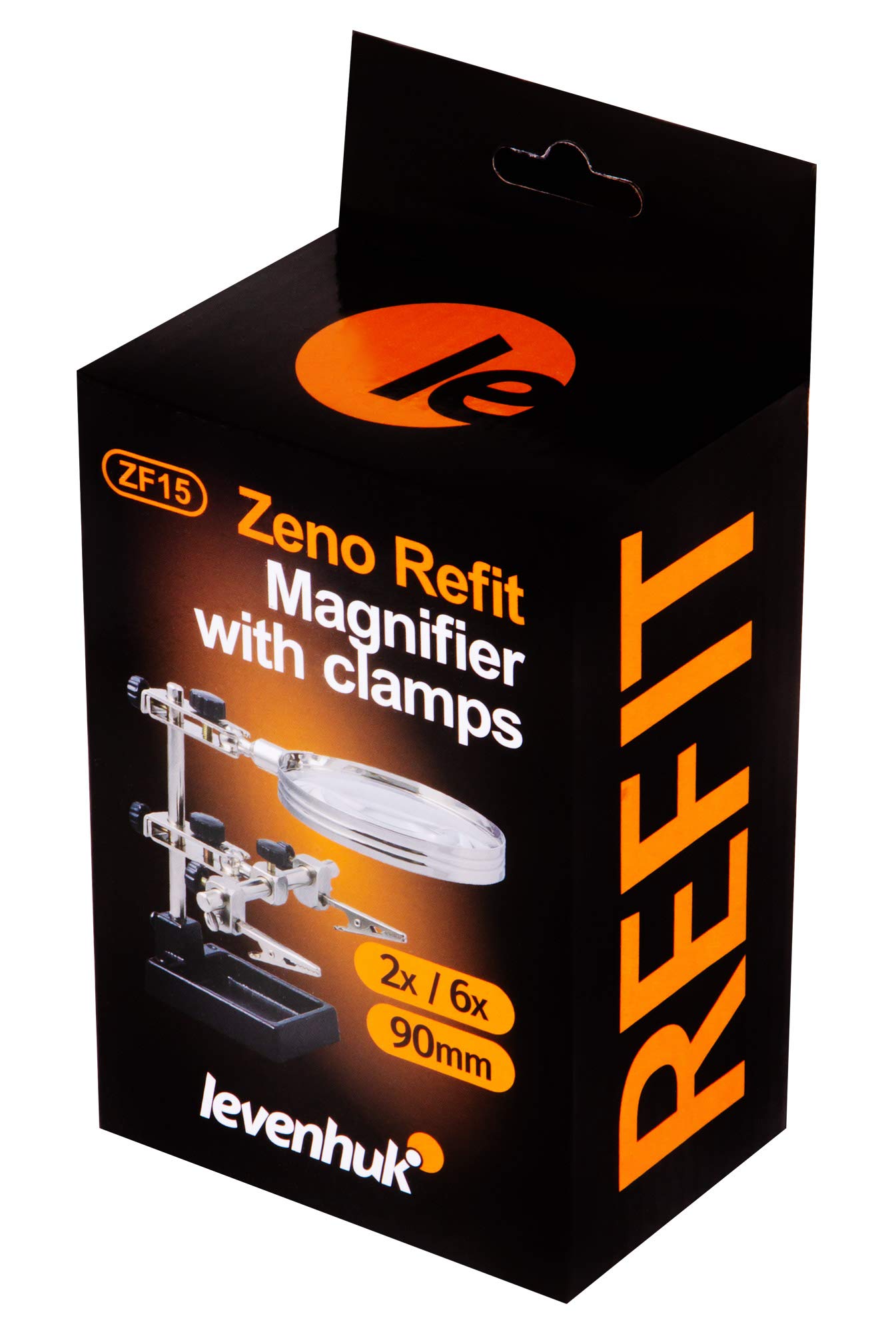 Levenhuk Zeno Refit ZF15 Lötlupe 2x 6x Dritte Hand
