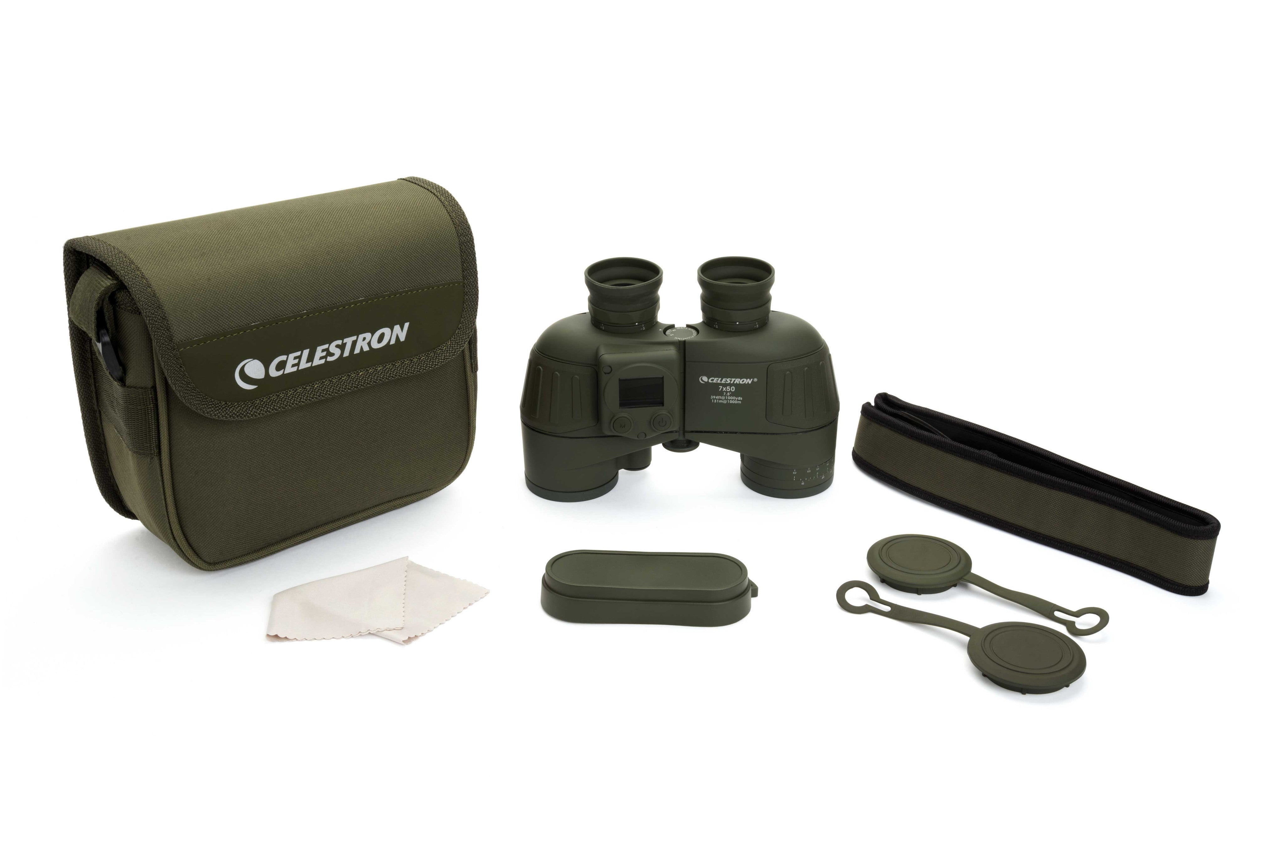 Celestron Cavalry 7x50 Fernglas mit GPS Kompass Porro