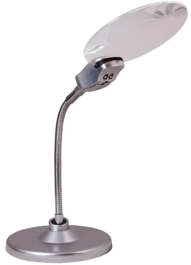 Levenhuk Zeno Desk D5 Tischlupe LED 2x/6x Stand