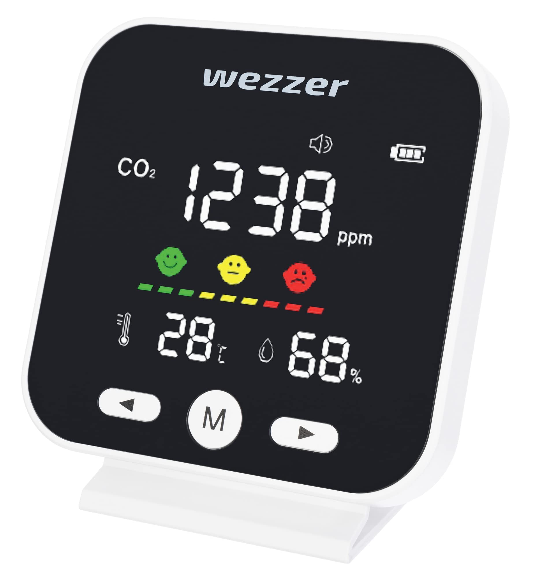 Levenhuk Wezzer Air MC40 CO2-Messgerät Farbdisplay Akku