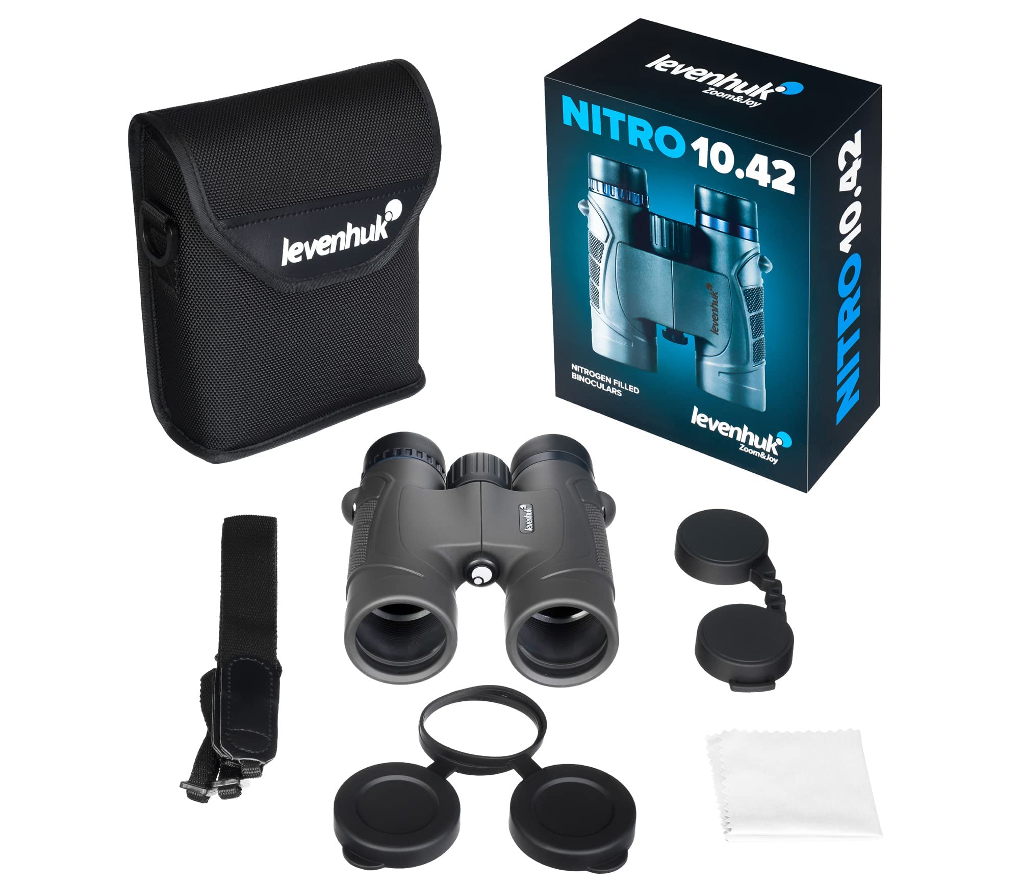 Levenhuk Nitro 10x42 Fernglas kompakt wasserdicht