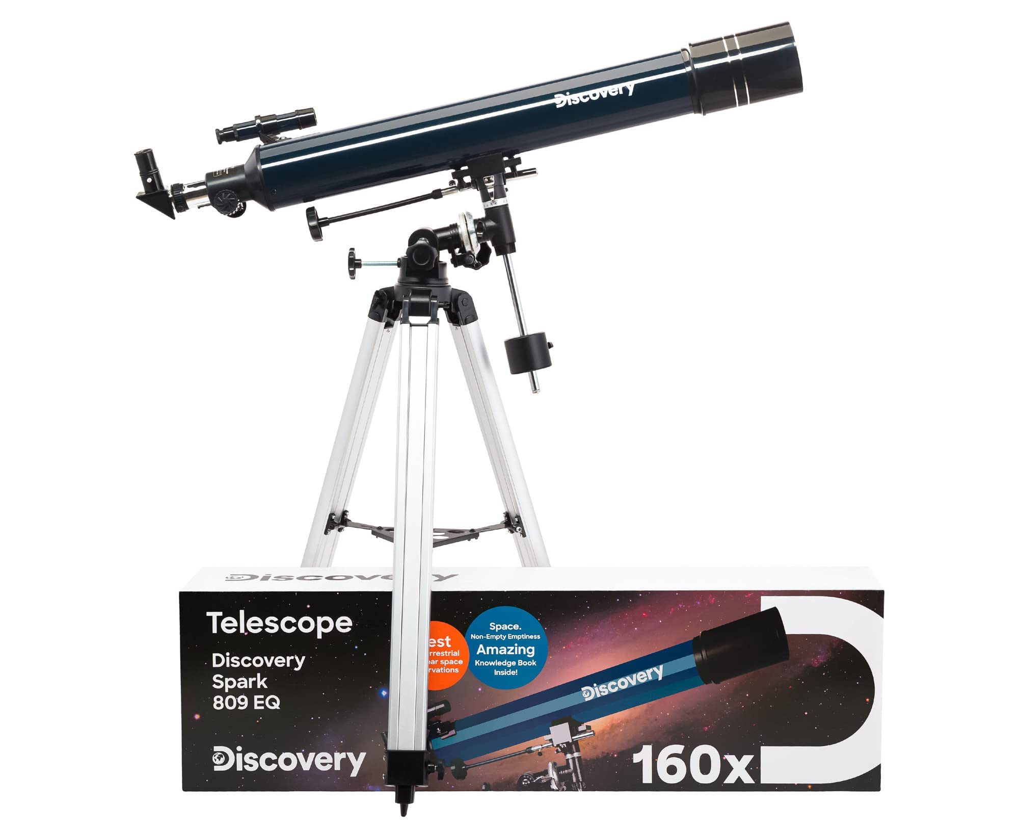 Discovery Spark 809 EQ Teleskop mit Buch Englisch