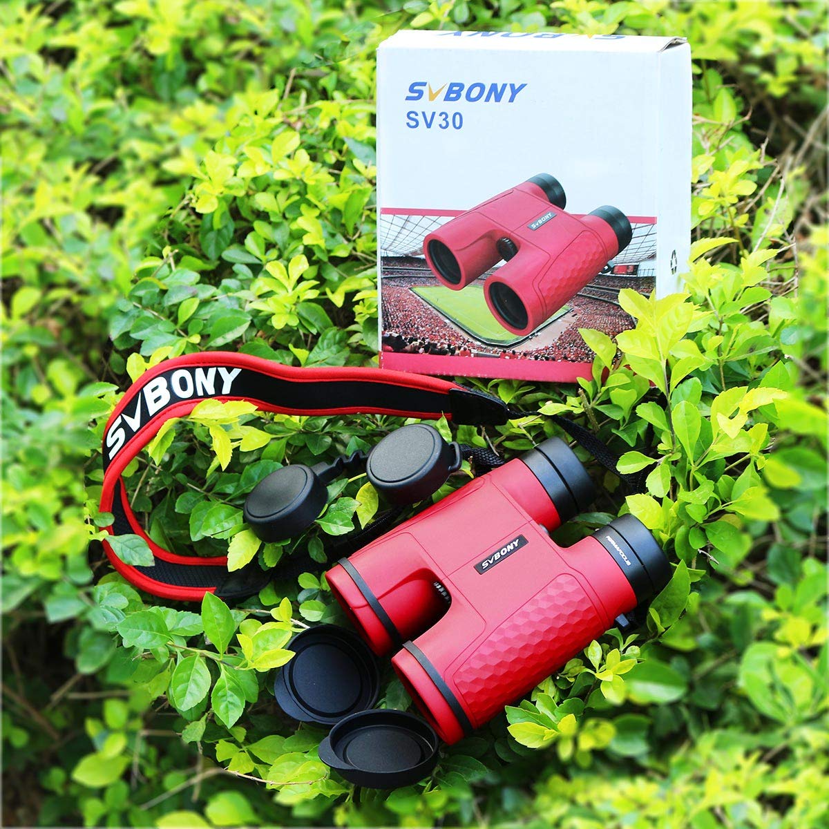 SVBONY SV30 10x42 Fernglas Autofokus Rot Fixfokus