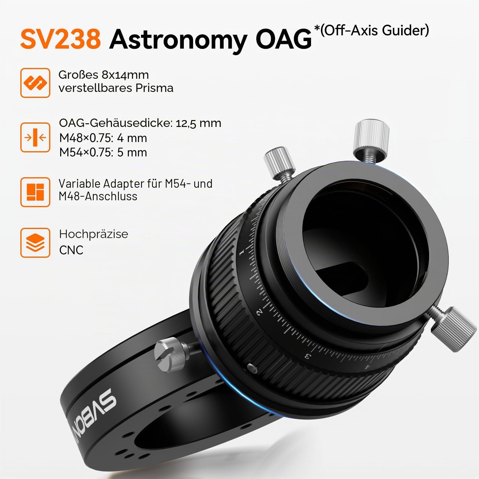 SVBONY SV238 Off-Axis-Guider M54 M48 OAG