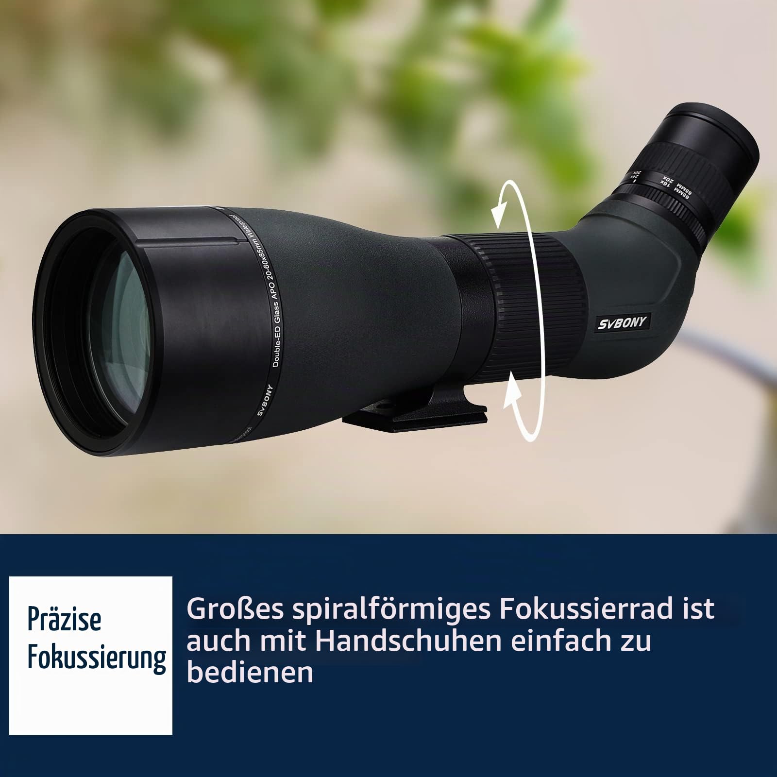 SVBONY SA401 APO Spektiv 20-60x85 abgewinkelt HD