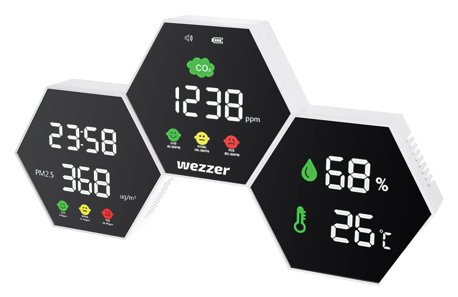 Levenhuk Wezzer Air PRO DM50 Luftqualitätsmonitor CO2 Feinstaub