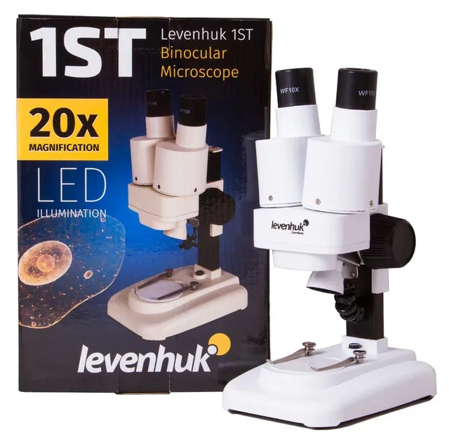 Levenhuk 1ST Stereomikroskop 20x LED Batterie