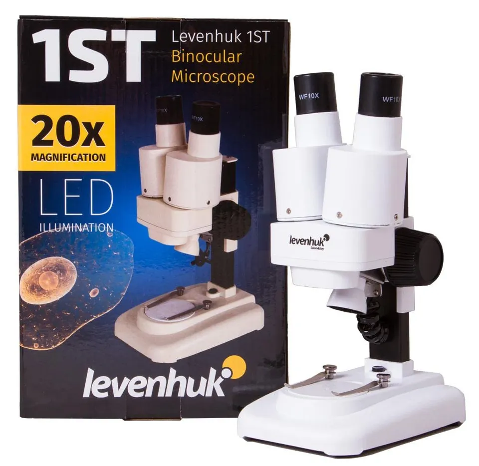 Levenhuk 1ST Stereomikroskop 20x LED Batterie