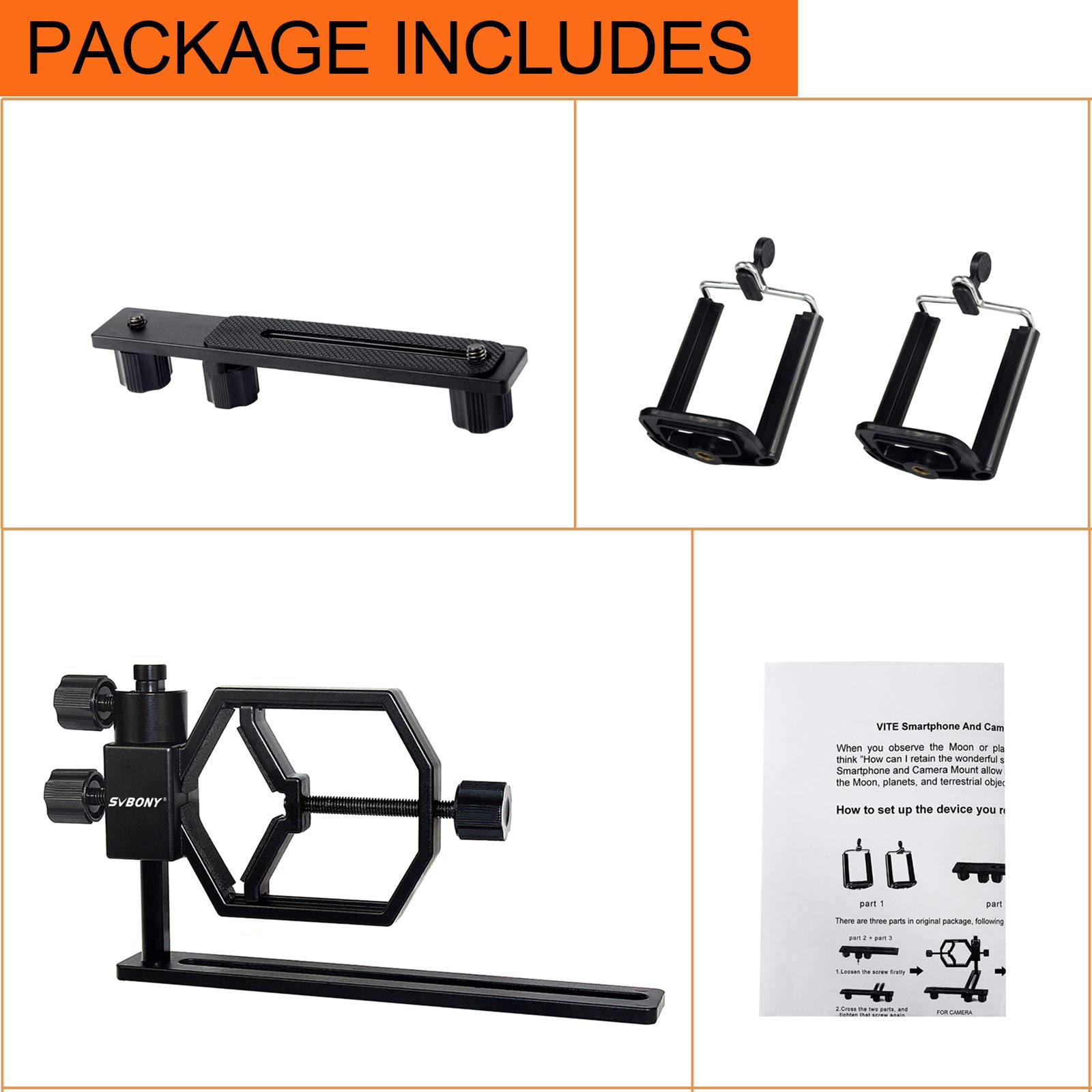 SVBONY Teleskop Handy Adapter Smartphone universal