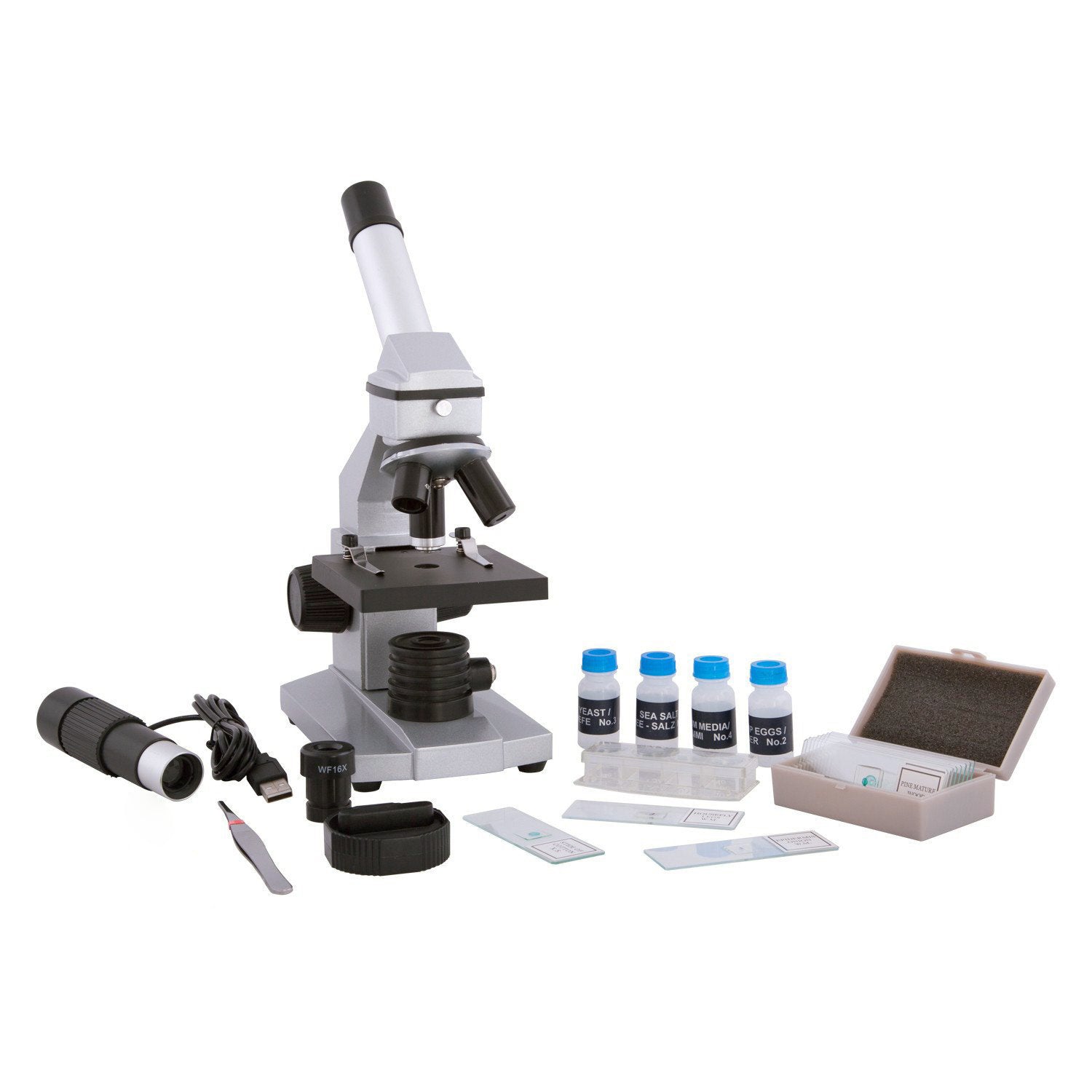 Explore One 40x-1024x Mikroskop USB Set mit LED