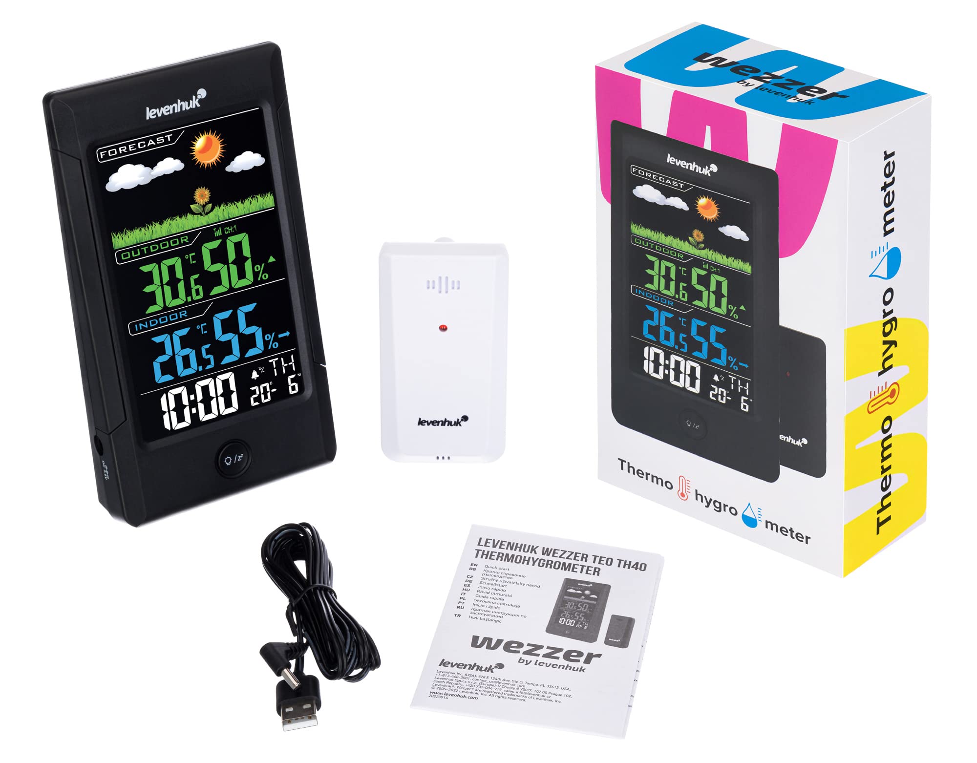 Levenhuk Wezzer Teo TH40 Wetterstation Funk Uhr Wecker