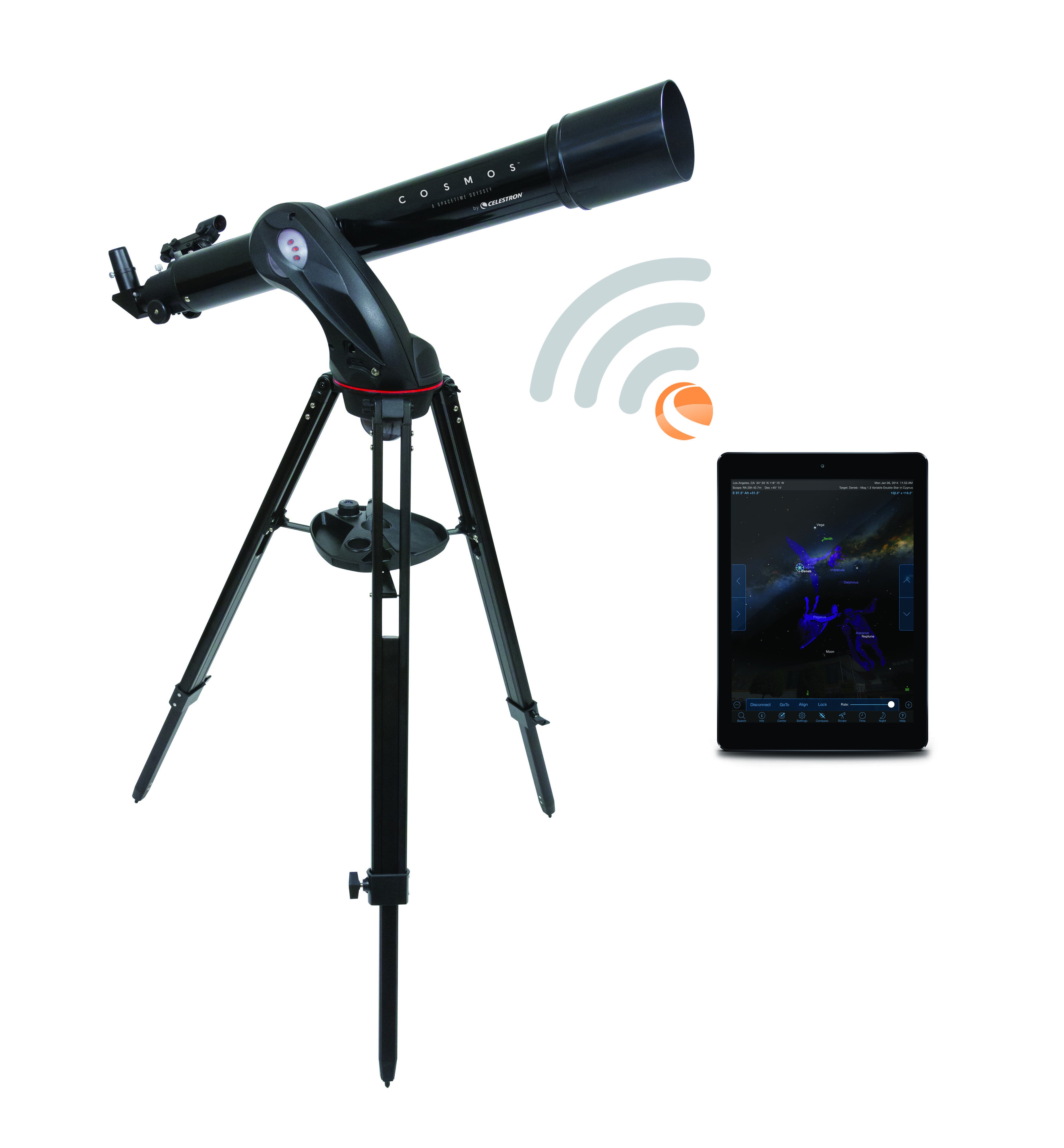 Celestron COSMOS 90GT WiFi Teleskop 90mm Refraktor GoTo