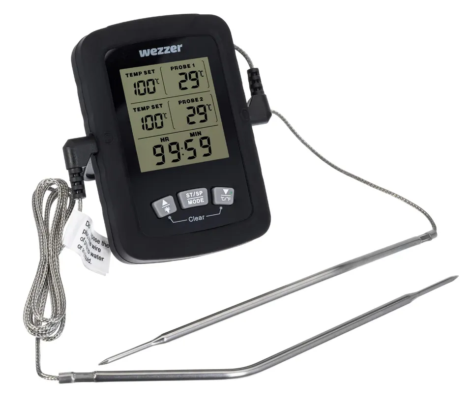 Levenhuk Wezzer Cook MT60 Bratenthermometer Timer 2 Fühler