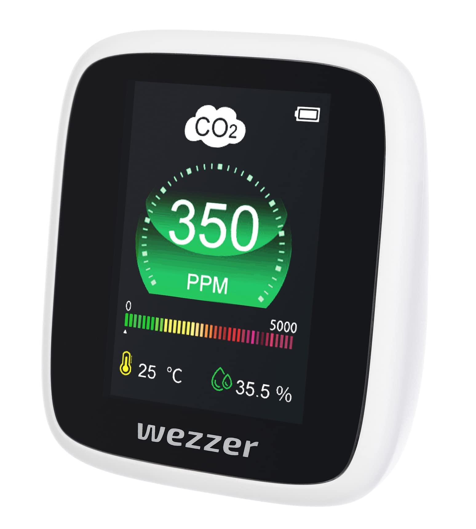 Levenhuk Wezzer Air MC20 CO2-Detektor Farbdisplay Akku
