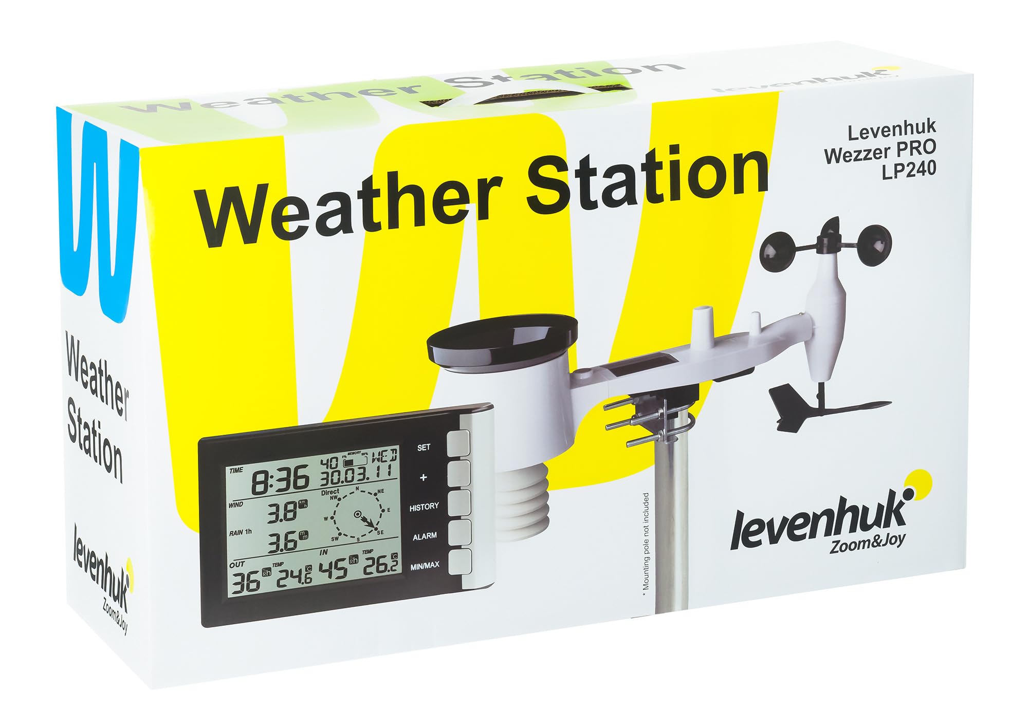 Levenhuk Wezzer PRO LP240 Wetterstation 8-in-1 mit Sensor
