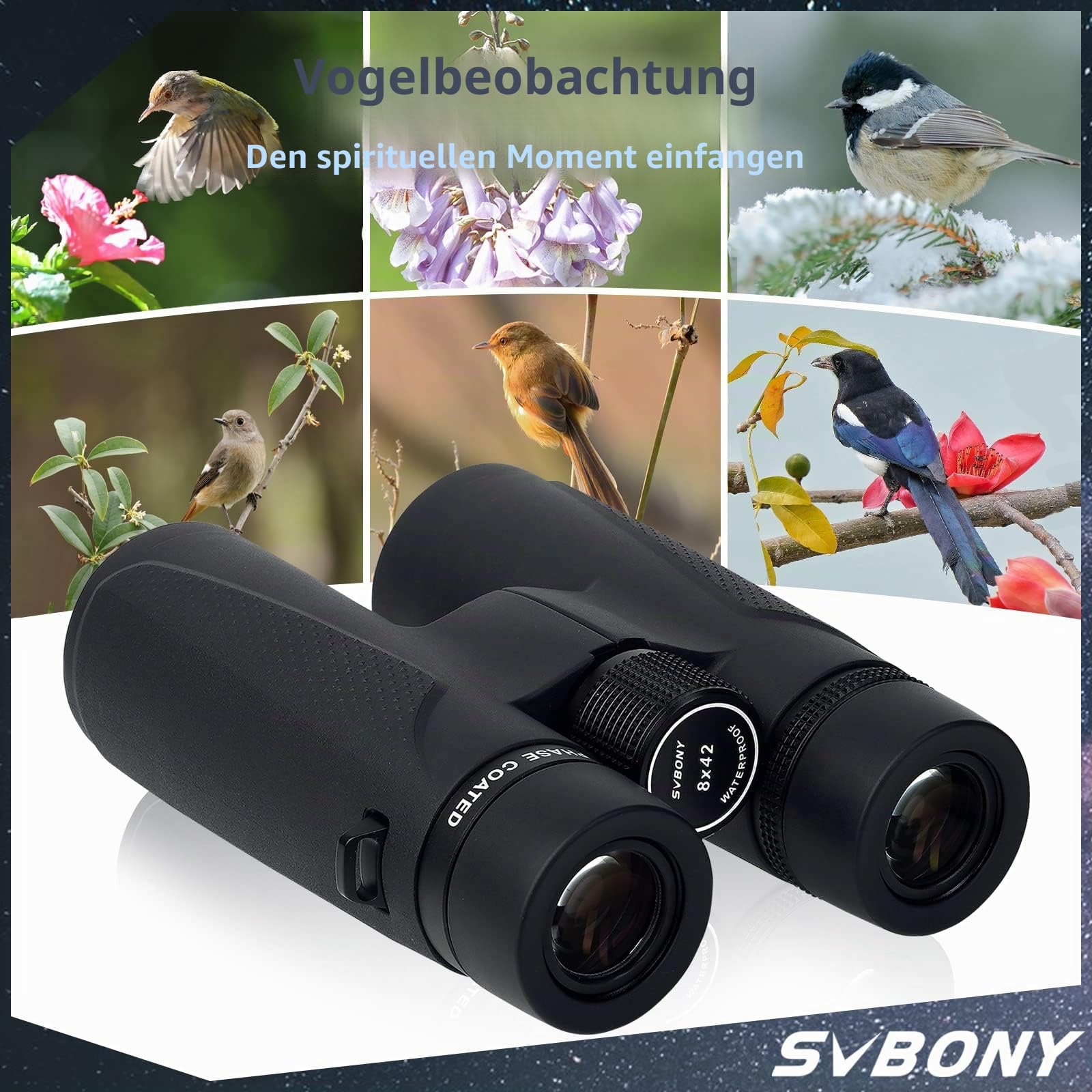 SVBONY SV202 ED Fernglas 8x42 wasserdicht Vogelbeobachtung