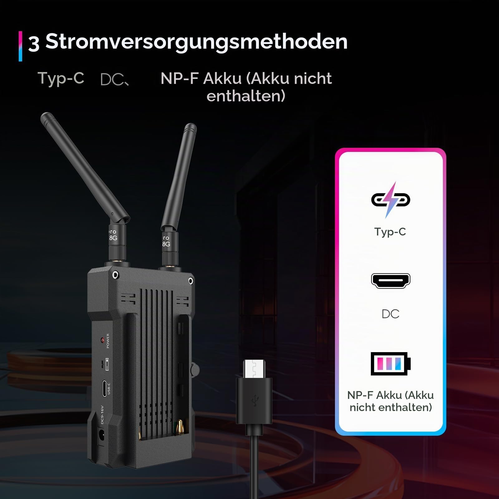SVBONY ST1 4K Funk HDMI Sender Empfänger Set 300m