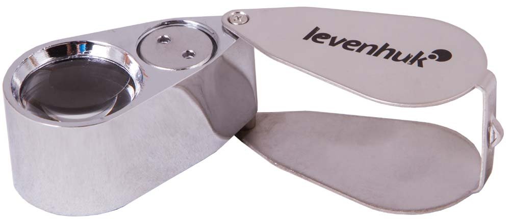 Levenhuk Zeno Gem M11 Faltlupe 40x LED UV Etui