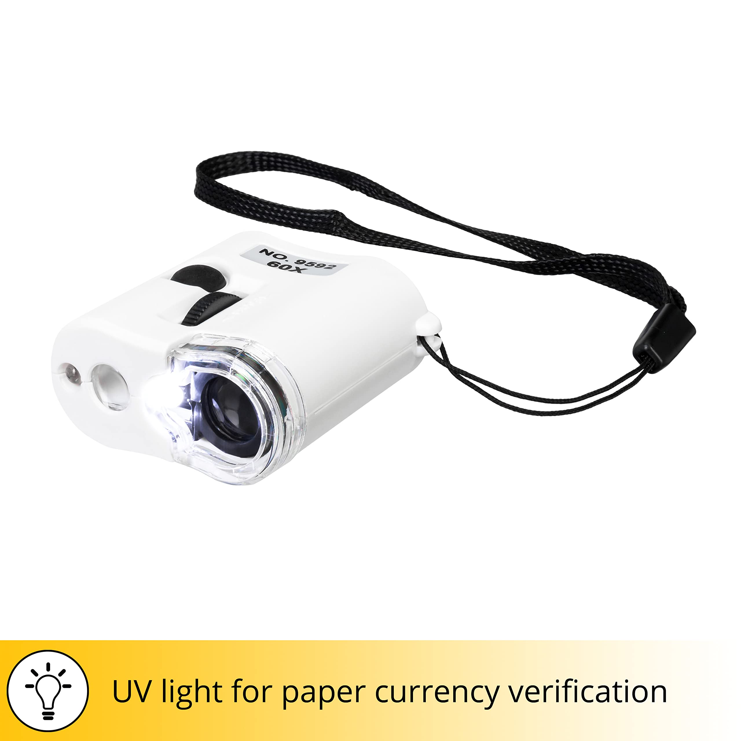 Levenhuk Zeno Cash ZC2 Taschenmikroskop 60x UV LED