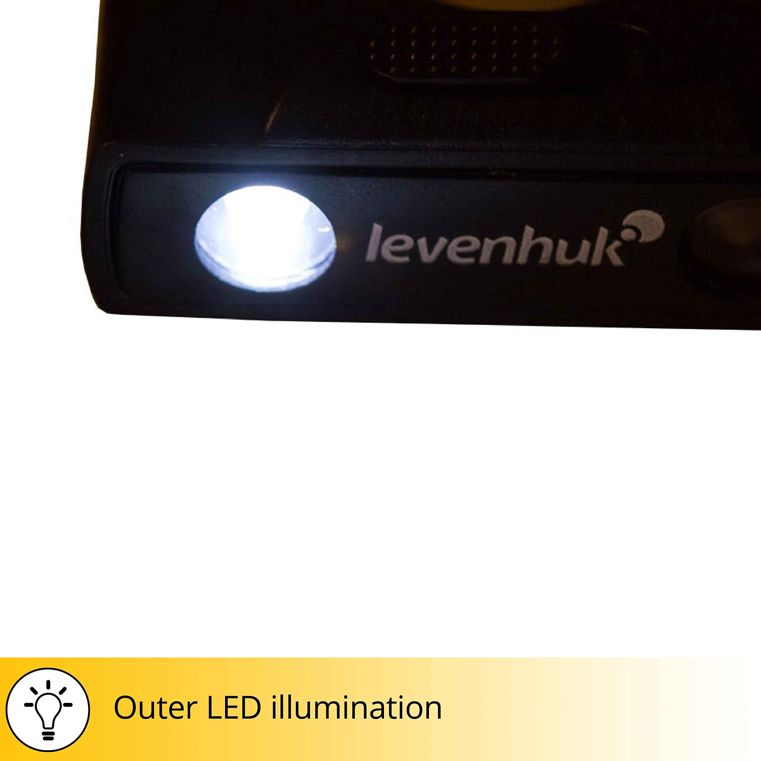 Levenhuk Zeno Gem M13 Taschenlupe LED UV Metall