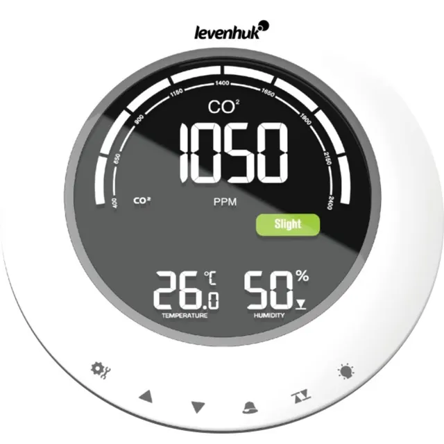 Levenhuk Wezzer Plus LP90 CO2-Monitor mit Hygrometer