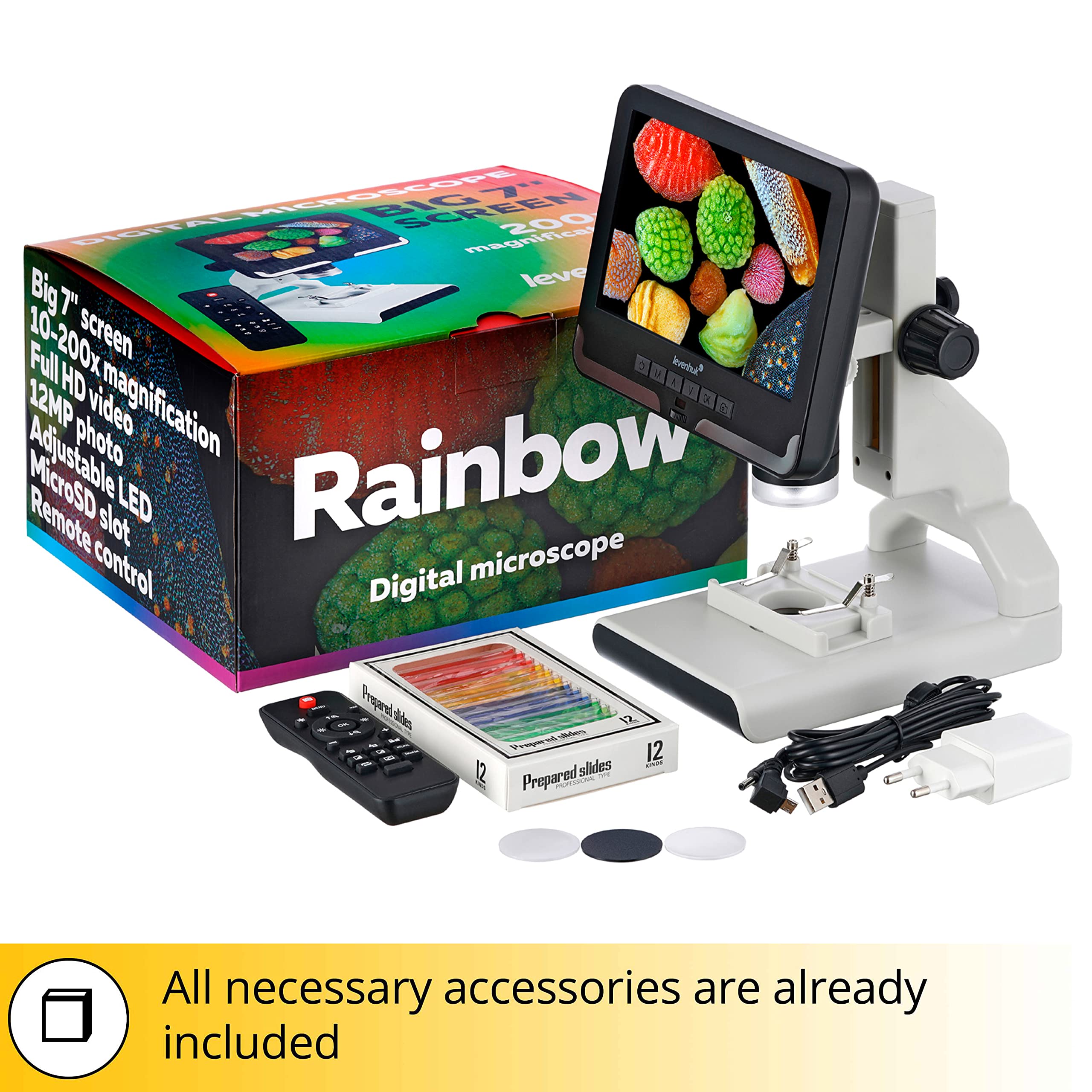 Levenhuk Rainbow DM700 LCD Digitalmikroskop 10-200x