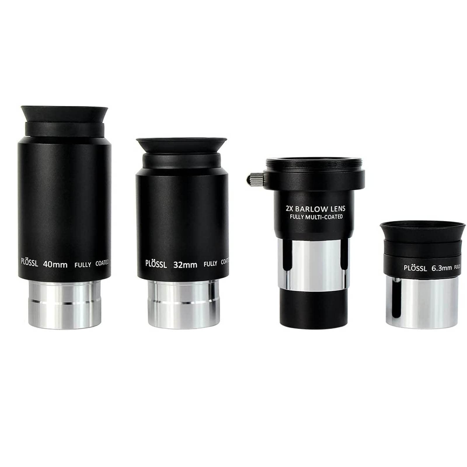 SVBONY Plössl Okular Set 1,25" 6,3/32/40mm + Barlow 2x