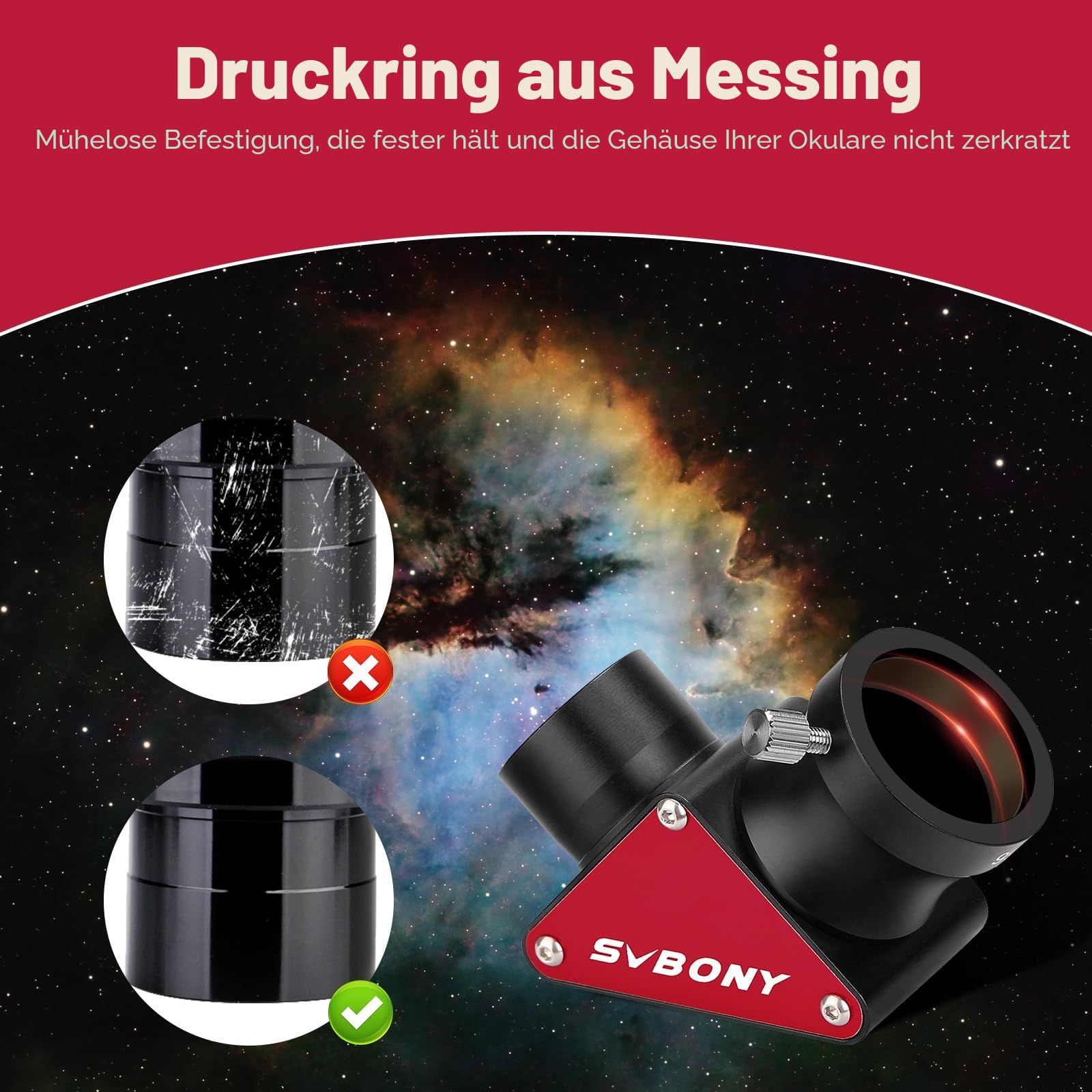 SVBONY Astro Accessories SV188P Zenitspiegel 1,25 Zoll 90 Grad