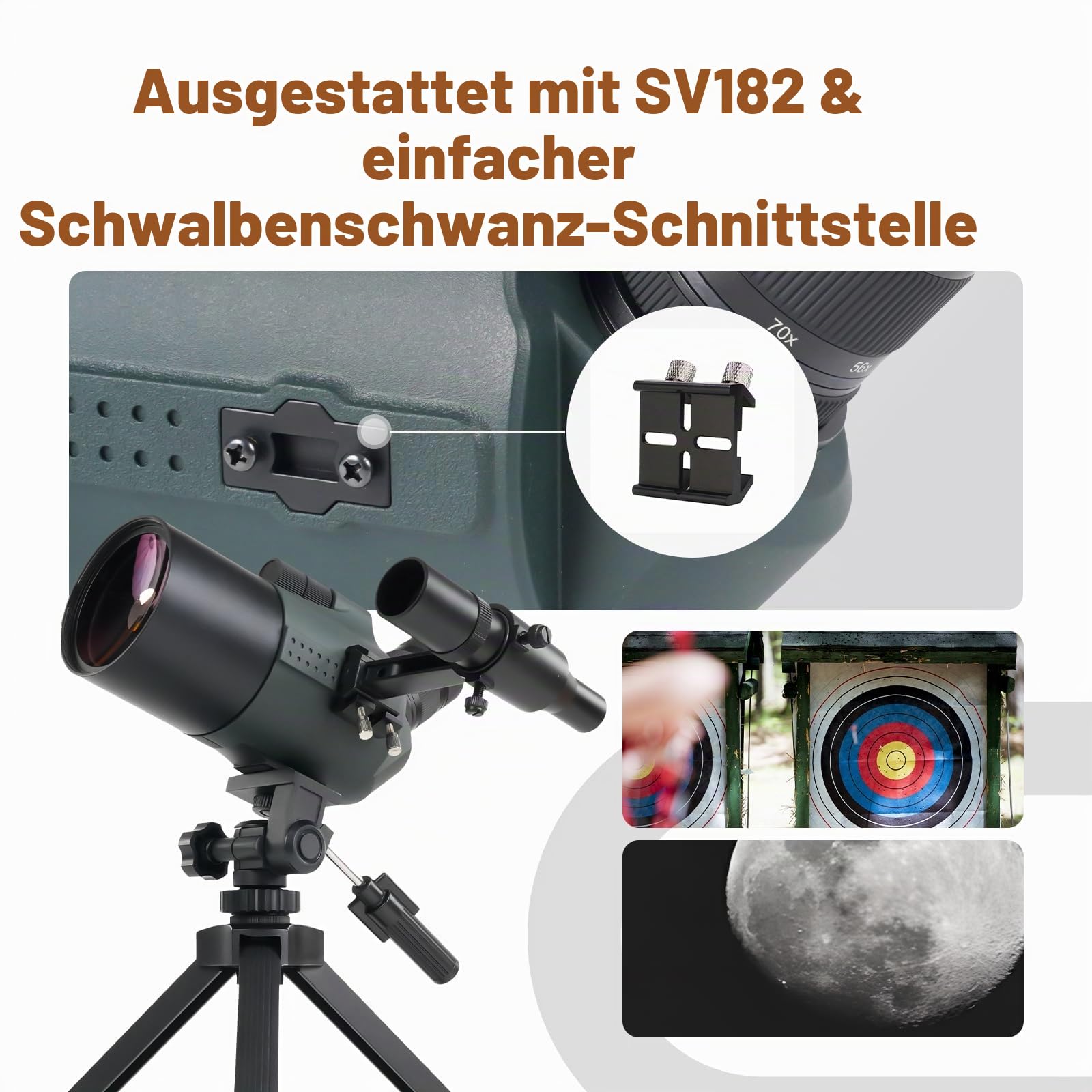 SVBONY SV41Pro Mak Spektiv 28-84x80 mit Sucherfernrohr