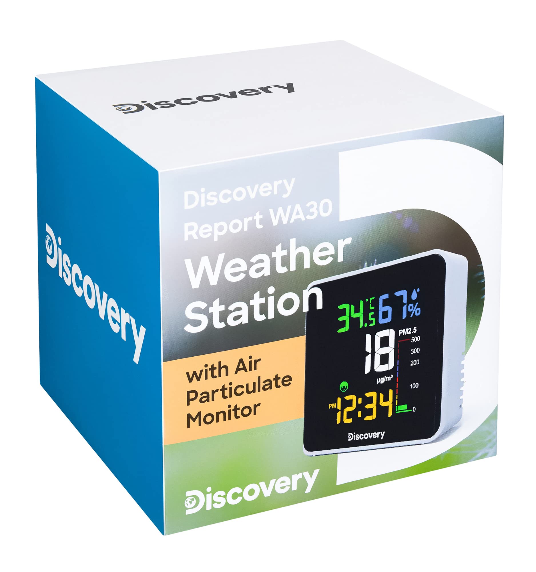 Discovery Report WA30 Mini-Wetterstation Feinstaub Uhr