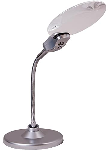 Levenhuk Zeno Desk D5 Tischlupe LED 2x/6x Stand
