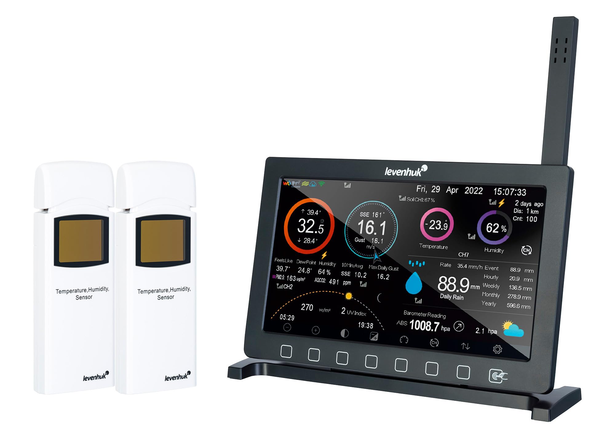 Levenhuk Wezzer PRO LP500 Wetterstation WLAN Farbdisplay